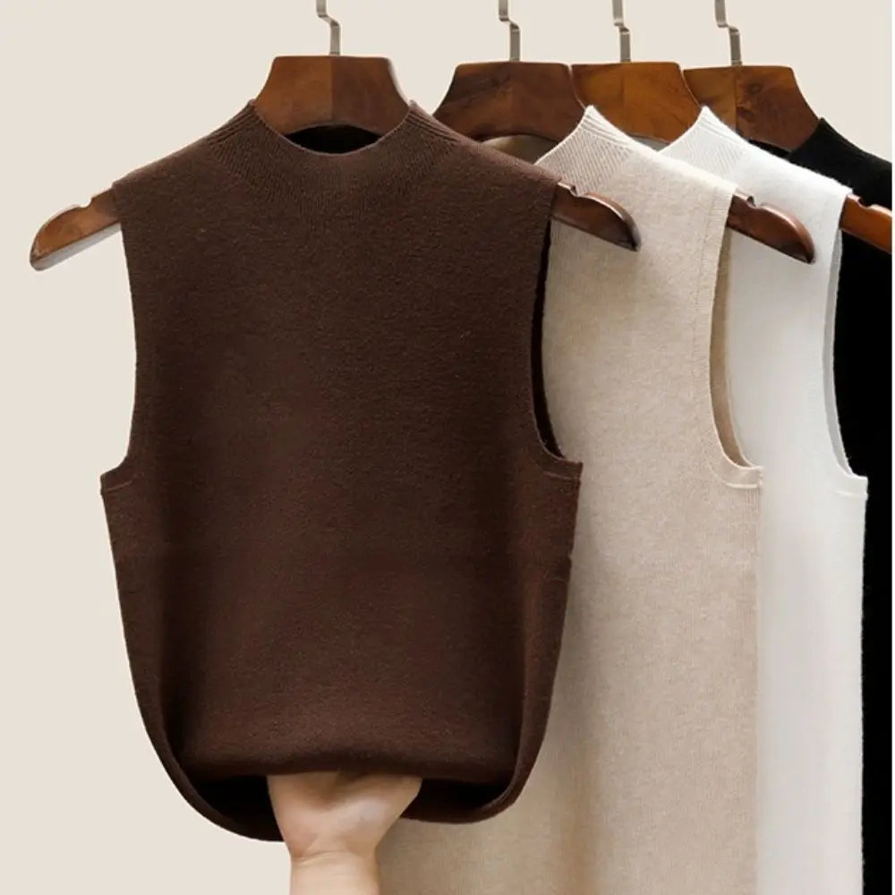 Elegant Knit Vest Top Sleeveless