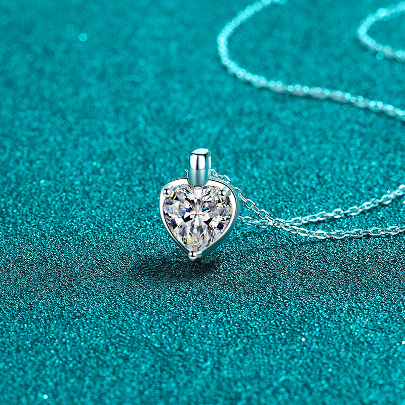 Moissanite Heart Shape Necklace