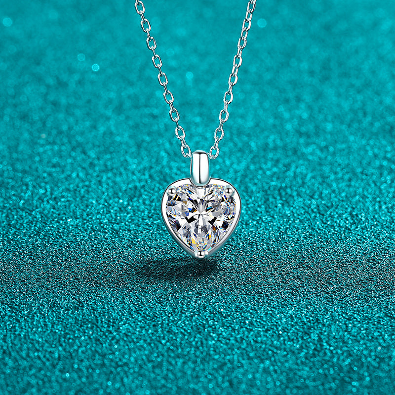 Moissanite Heart Shape Necklace